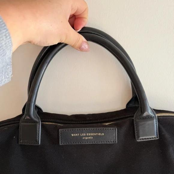 Want Black canvas Tote Bag - Picture 3 of 8